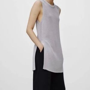 ARITZIA Palmier top light grey xs